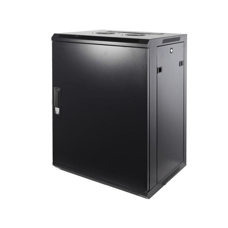 12U wand patchkast met metalen voordeur, 450mm diep