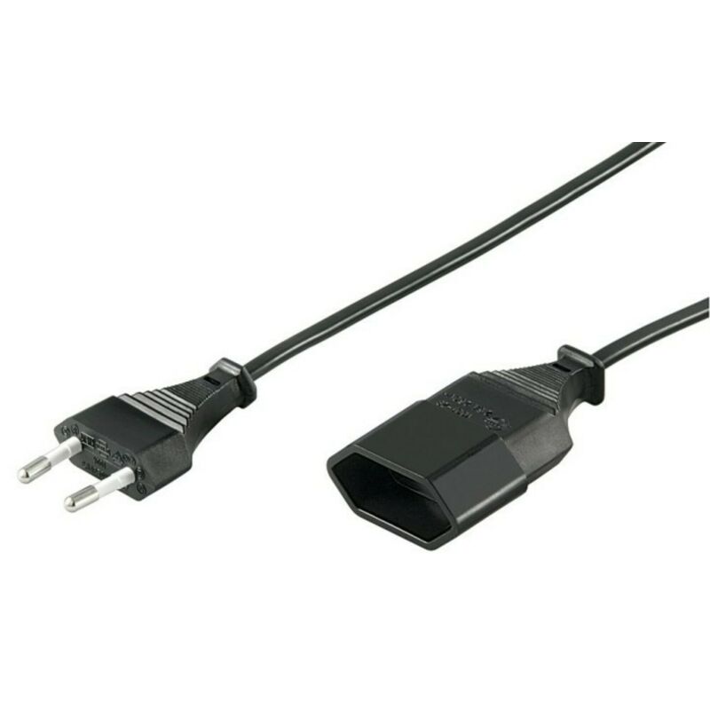 Verloopkabel Europlug 5m zwart