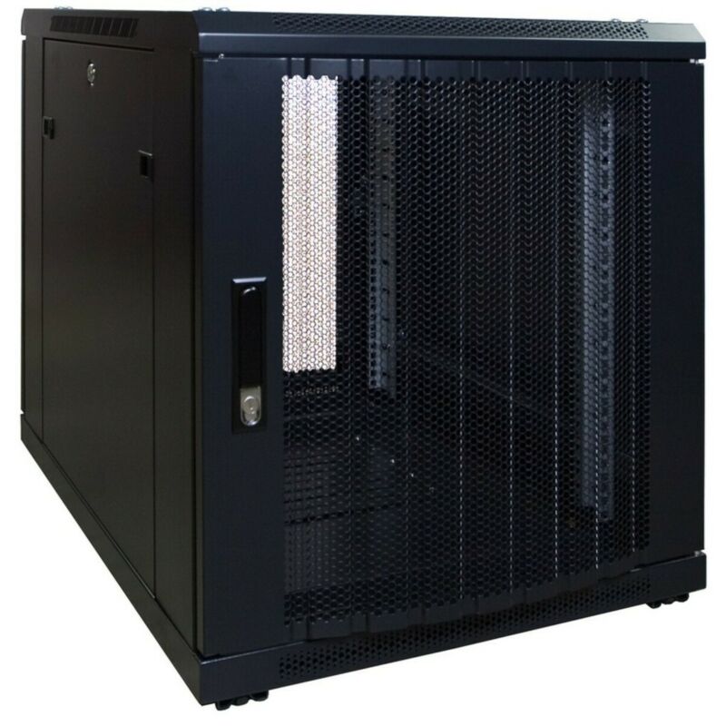 12U mini patchkast met geperforeerde deur, 600mm diep