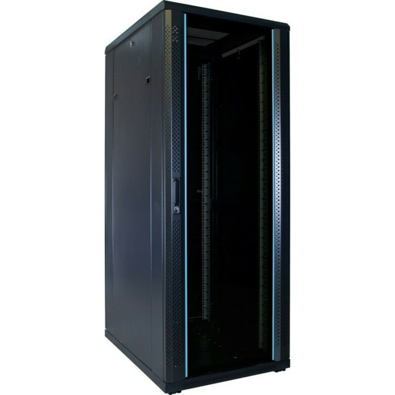 32U patchkast met glazen voordeur (BxDxH) 600x800x1600mm