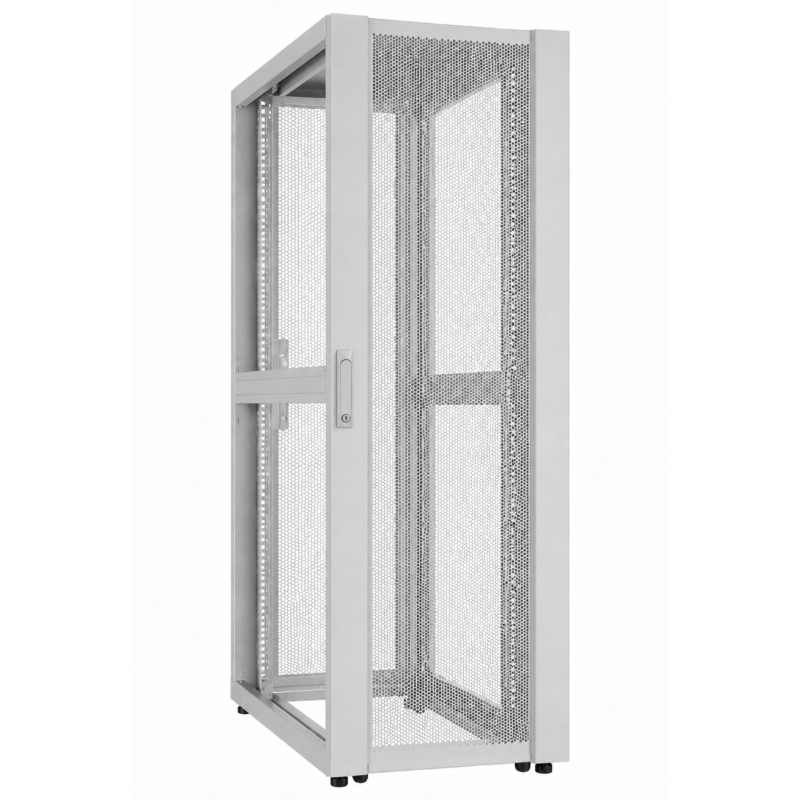 42U Datacenter patchkast met geperforeerde deur 800x1000x2000mm (BxDxH) Grijs