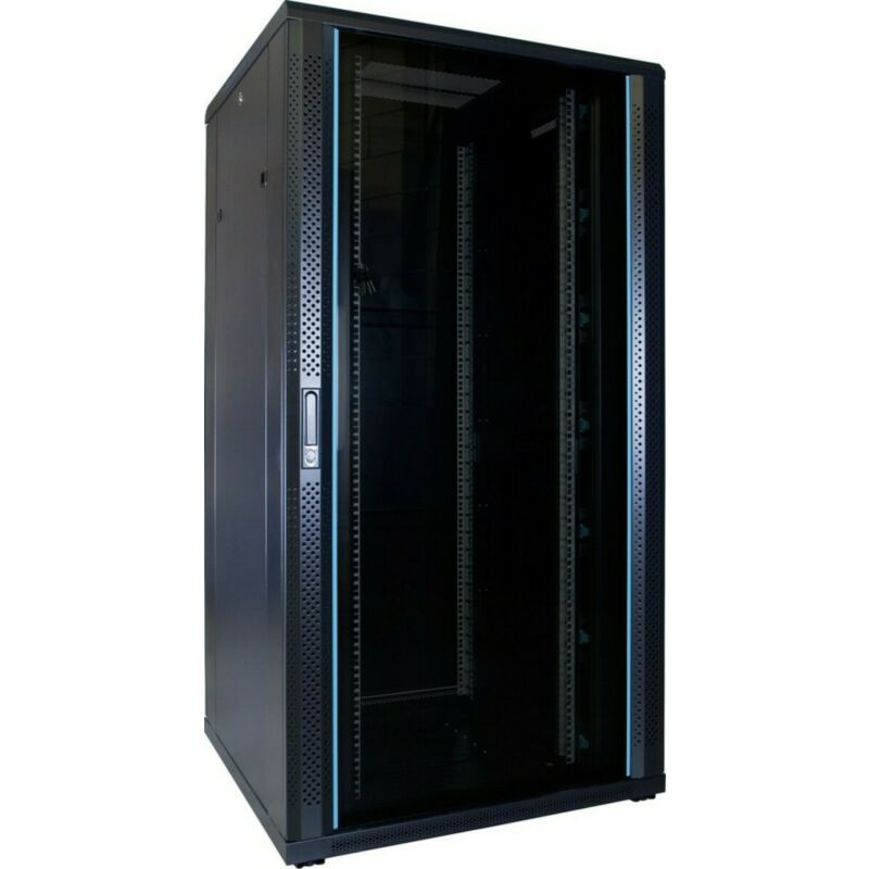 32U patchkast met glazen voordeur (BxDxH) 800x800x1600mm