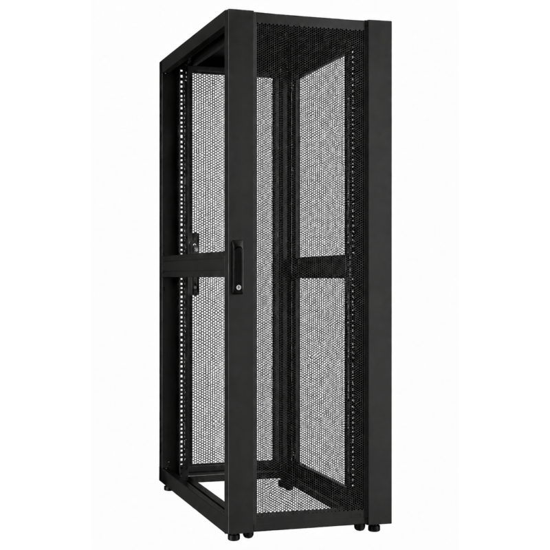 42U Datacenter patchkast met geperforeerde deur 800x1000x2000mm (BxDxH)