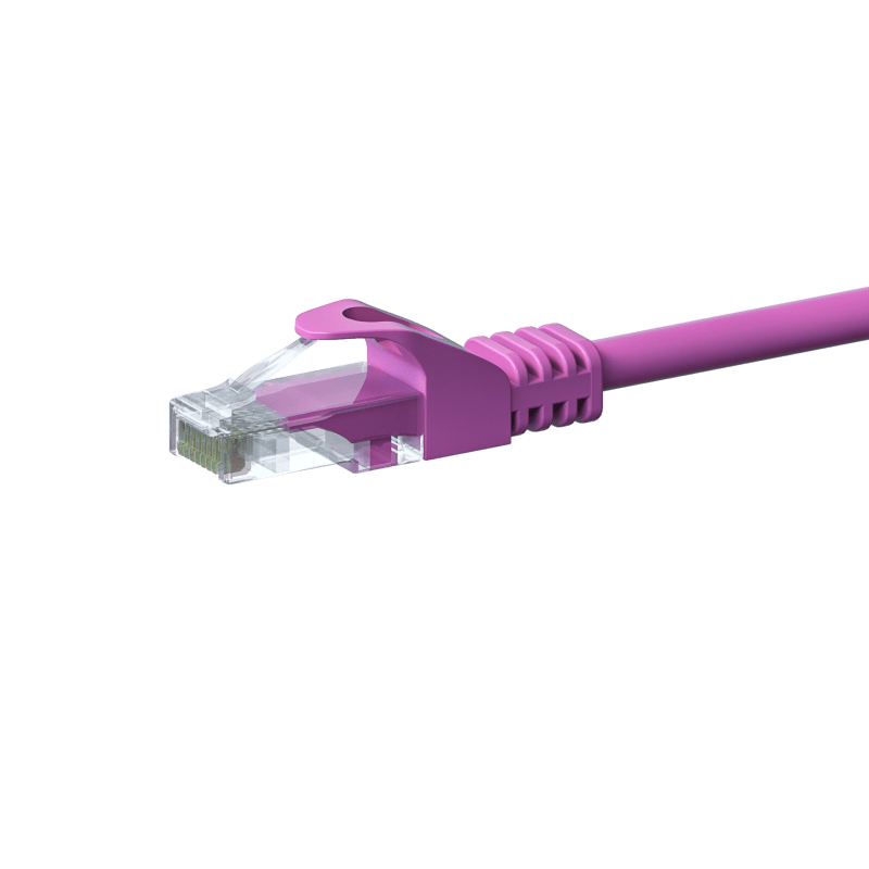 UTP CAT5e patchkabel 0,50m roze - 100% koper