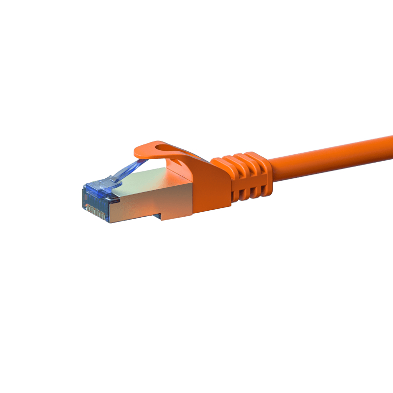CAT6a S/FTP (PIMF) patchkabel 7,50m oranje
