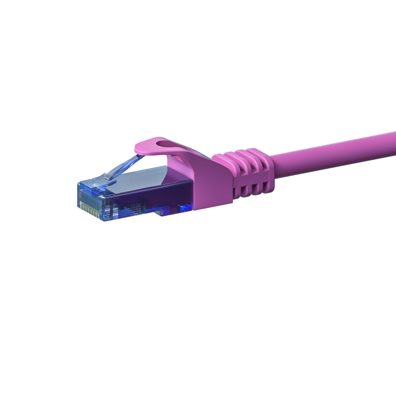 UTP CAT6a patchkabel 30m paars - 100% koper