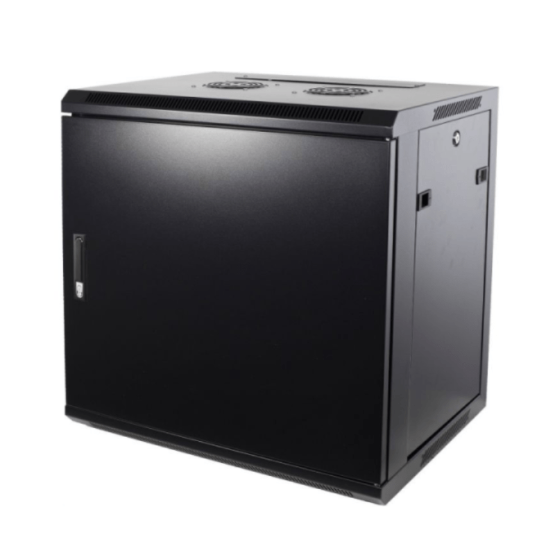 9U wand patchkast met metalen voordeur, 600mm diep