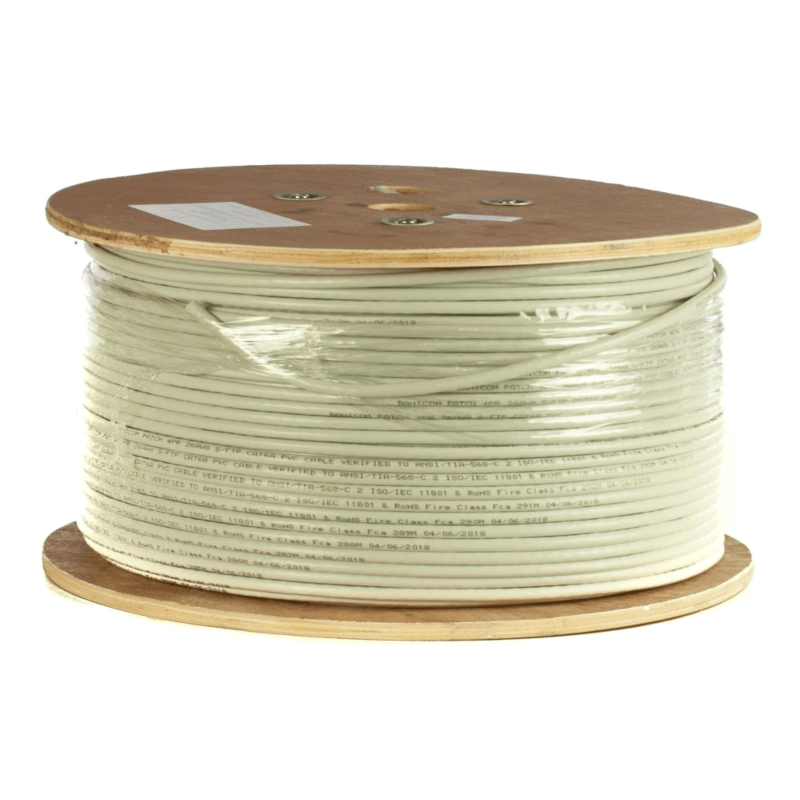 DANICOM CAT6A U/UTP 305m kabel op rol soepel - PVC (Fca)