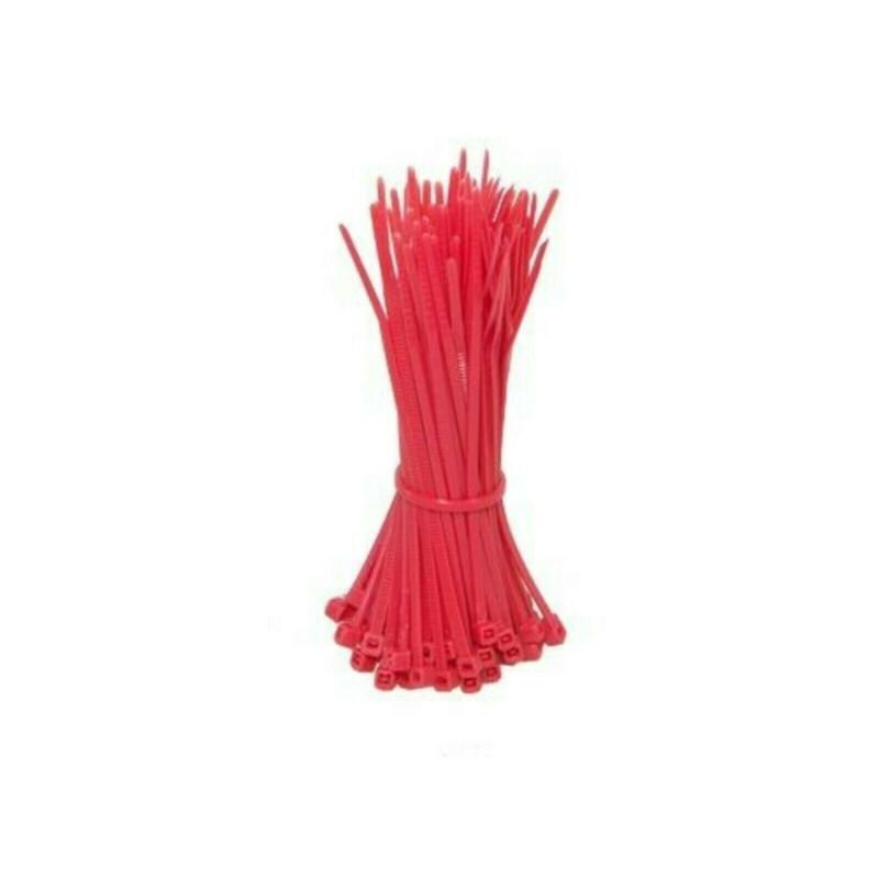 Kabelbinders 140mm rood - 100 stuks