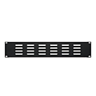 19 inch Ventilatie paneel Zwart - 2U