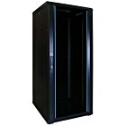 27U patchkast met glazen voordeur (BxDxH) 600x600x1400mm