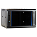 4U wand patchkast ongemonteerd met glazen deur, 450mm diep