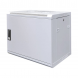 9U witte wand patchkast met metalen voordeur, 450mm diep
