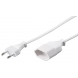 Verloopkabel Europlug 3m wit
