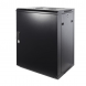 15U wand patchkast met metalen voordeur, 600mm diep
