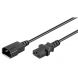 Verloopkabel C13 naar C14 0,50m zwart