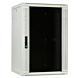 27U witte wand patchkast met glazen voordeur, 600mm diep