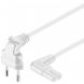 Netsnoer haaks euro plug naar C7 3m wit