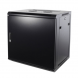 9U wand patchkast met metalen voordeur, 450mm diep