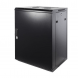 15U wand patchkast met metalen voordeur, 450mm diep