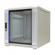 15U witte mini serverkast met glazen deur, 800mm diep