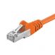 CAT5e FTP patchkabel 0,25m oranje