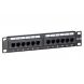 10 Inch CAT5e UTP patchpaneel - 12 poorts