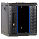 10 inch 6U serverkast met glazen deur 370X450X370mm (BxDxH)