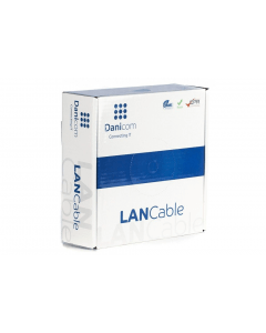 CAT6 U/UTP 50m kabel op rol soepel grijs CCA