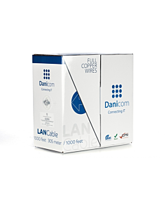 DANICOM CAT6 UTP 305m kabel op rol stug -  LSZH (Dca)