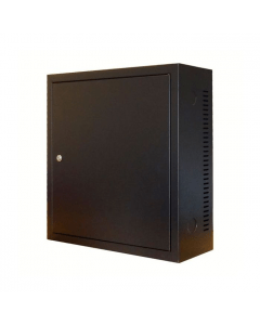 3U wandkast met metalen deur 185mm diep