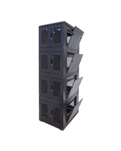 42U compartiment patchkast met geperforeerde deur - 4x9U - (BxDxH) 800x1000x2000mm