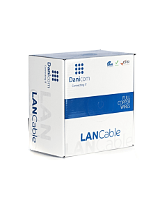 DANICOM CAT6A S/FTP 100m kabel op rol stug -  LSZH (Dca)