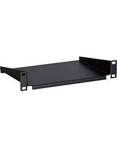 10" , legbord, 1U, 136 mm diep, zwart