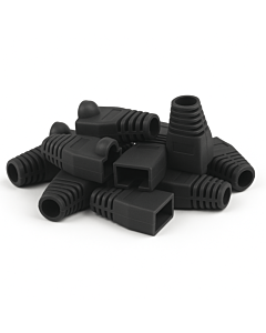 DANICOM RJ45 Kabeltule Zwart - 10 stuks