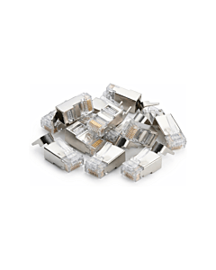 DANICOM SFTP CAT6a RJ45 Connector - voor stugge kern - 10 stuks