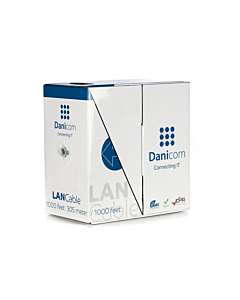 CAT6 U/UTP 305m kabel op rol stug grijs CCA