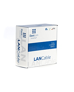 DANICOM CAT6A UTP 100m Buitenkabel op rol stug -  PE (Fca)