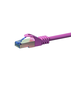 CAT6a S/FTP (PIMF) patchkabel 2m roze