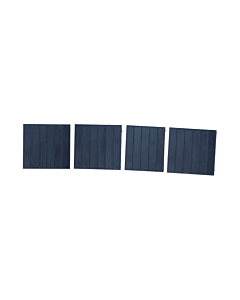 Afdekplaatjes voor 3U DIN rail switch box, set van 4