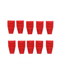 Tule rood RJ45 set van 10