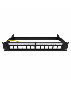 10 inch STP patchpaneel voor keystones - 12 poorts