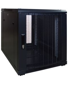 12U mini patchkast met geperforeerde deur, 600mm diep 