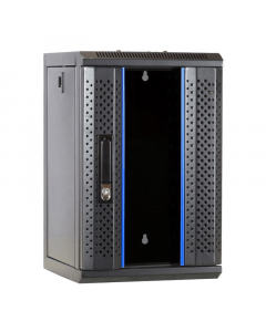10" 9U wand patchkast met glazen voordeur