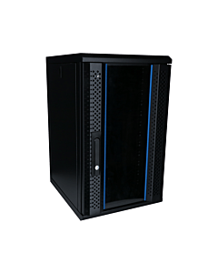 10" 12U wand patchkast met glazen voordeur