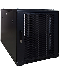 12U mini patchkast met geperforeerde voordeur, 1200mm diep