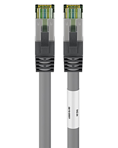 Cat8 S/FTP (PIMF) patchkabel 0,25m grijs