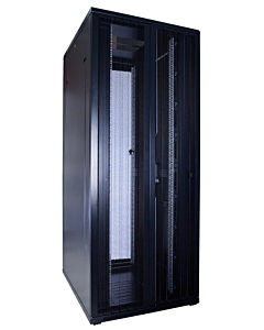 42U serverkast met dubbele geperforeerde voor- en achterdeuren 800x1200x2000mm (BxDxH)
