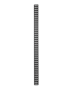 42U verticale kabelgoot - 10 cm breed
