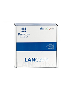 CAT8 S/FTP 50m kabel op rol stug -  LSZH (Dca)